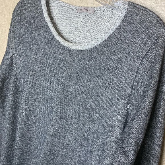 Ming Ming Grey raw hem sweat shirt 2X Large - Picture 2 of 6